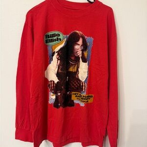Billie Eilish Red Long Sleeve Shirt